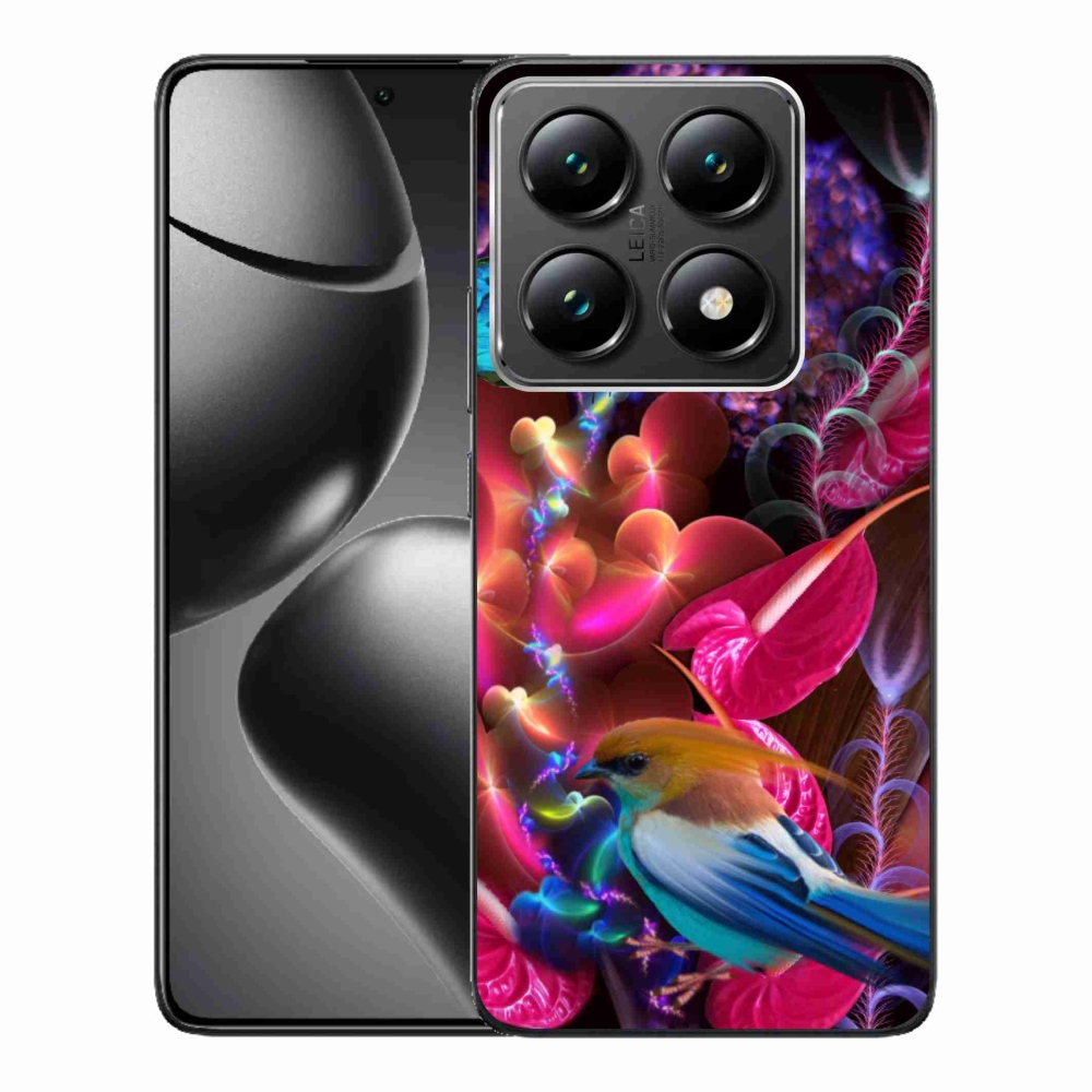 Gél borítás mmCase a Xiaomi 14T Pro számára - színes virágok