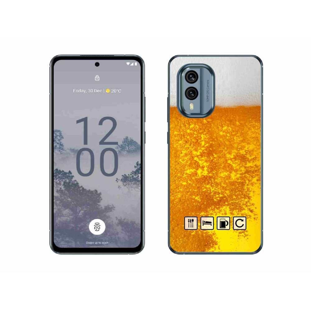 Zselés borítás mmCase a Nokia X30 5G készülékhez - sör motívum 3