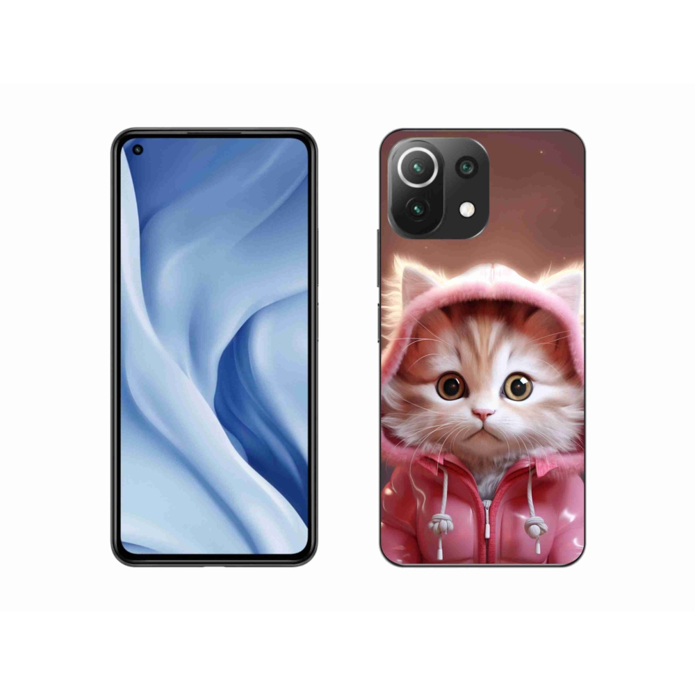 Gél borítás mmCase a Xiaomi Mi 11 Lite 4G/5G-hez - aranyos cica 3