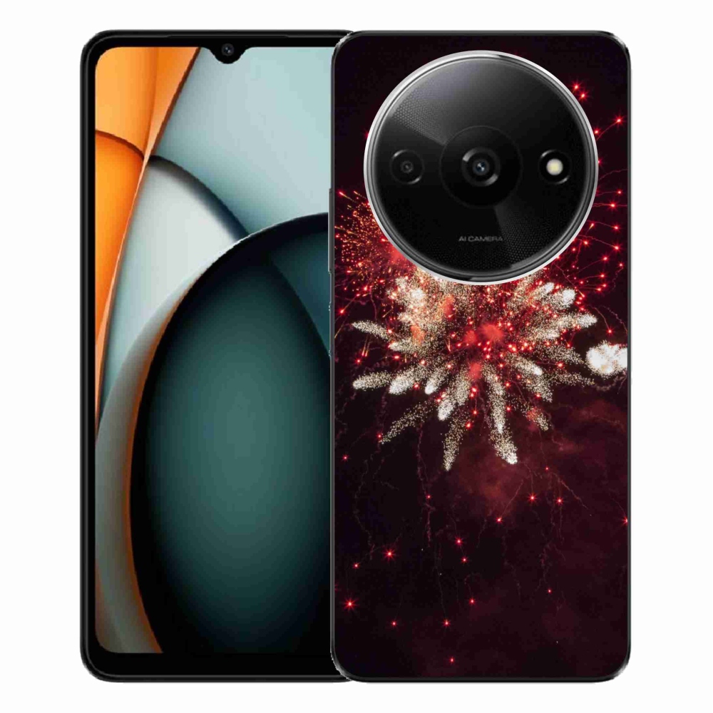 Gél borítás mmCase a Xiaomi Redmi A3-hoz - tűzijátékok