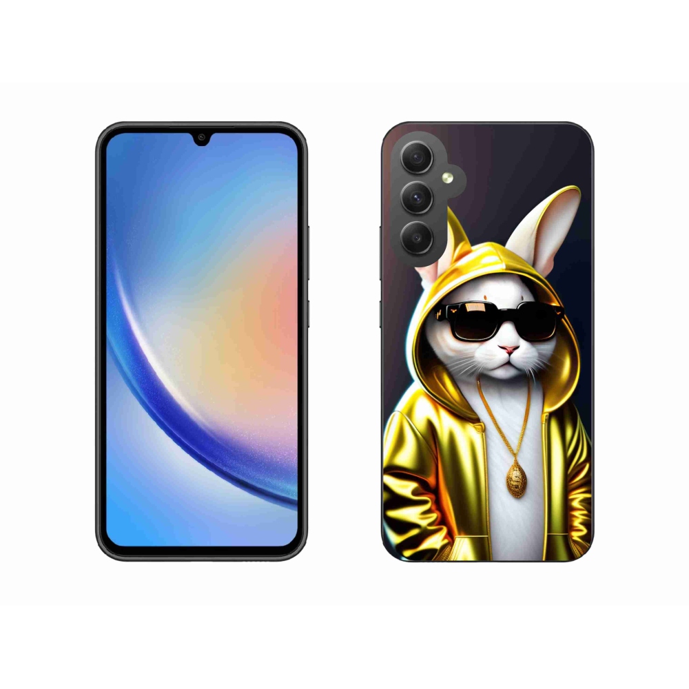 Gél védőhuzat mmCase Samsung Galaxy A34 5G - cat boss - macska főnök