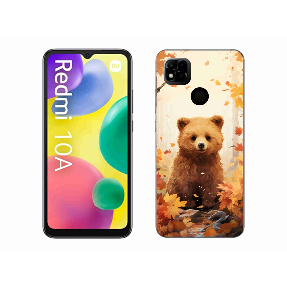 Gél borítás mmCase a Xiaomi Redmi 10A számára - medve az erdőben