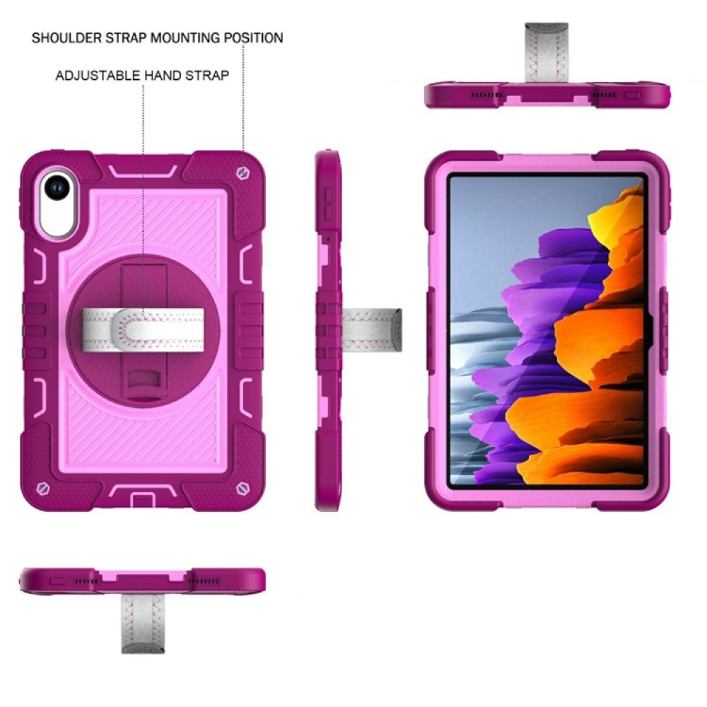 Strape tartós borító kézi fogantyúval és pánttal Xiaomi Redmi Pad 2 - rózsaszín/rózsaszín