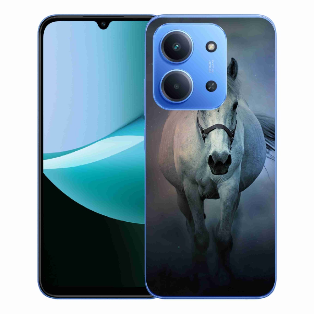 Gél borítás mmCase a Xiaomi Redmi 15C 4G/5G (173mm) - futó fehér ló