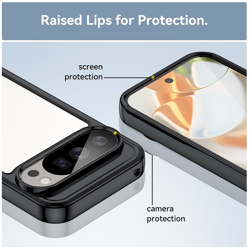 Gél tok fix hátlappal a Google Pixel 10 Pro/Pixel 10 készülékhez - fekete