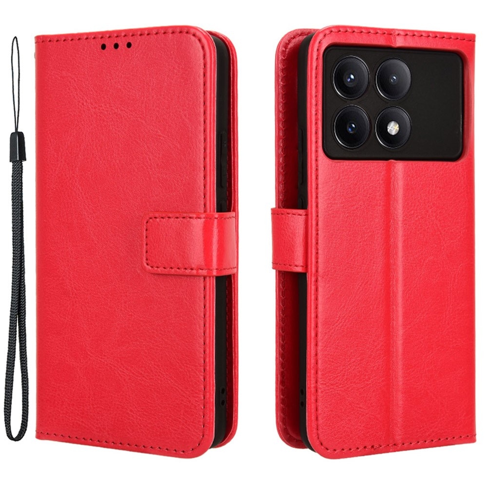 Tárcás könyv tok Xiaomi Poco X6 Pro 5G - piros