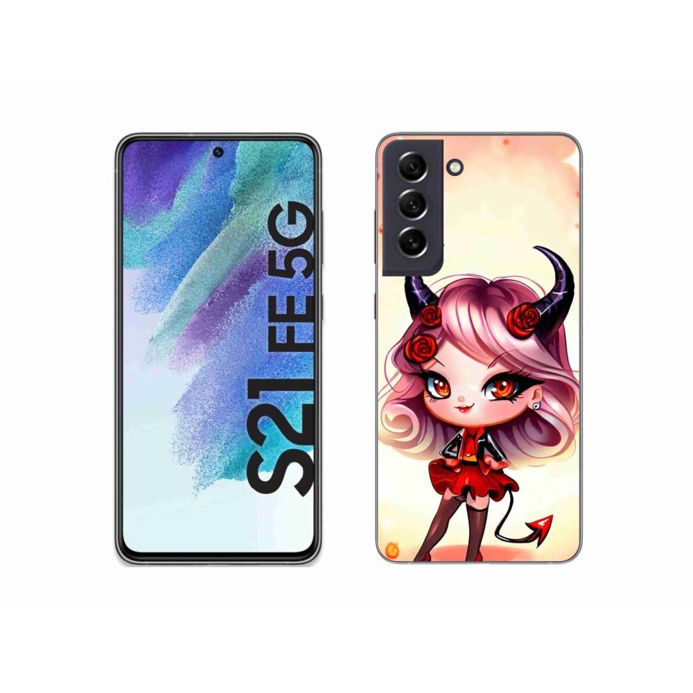 Gél borítás mmCase Samsung Galaxy S21 FE 5G - rajzfilm ördög