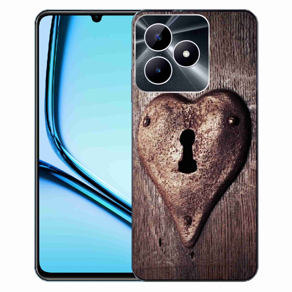 Zselés borítás mmCase a Realme Note 50 készülékhez - szív alakú zárral