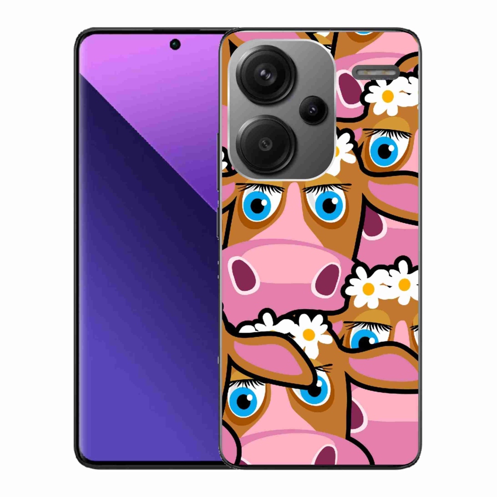 Gél borítás mmCase a Xiaomi Redmi Note 13 Pro+ 5G - karikatúra tehenekhez