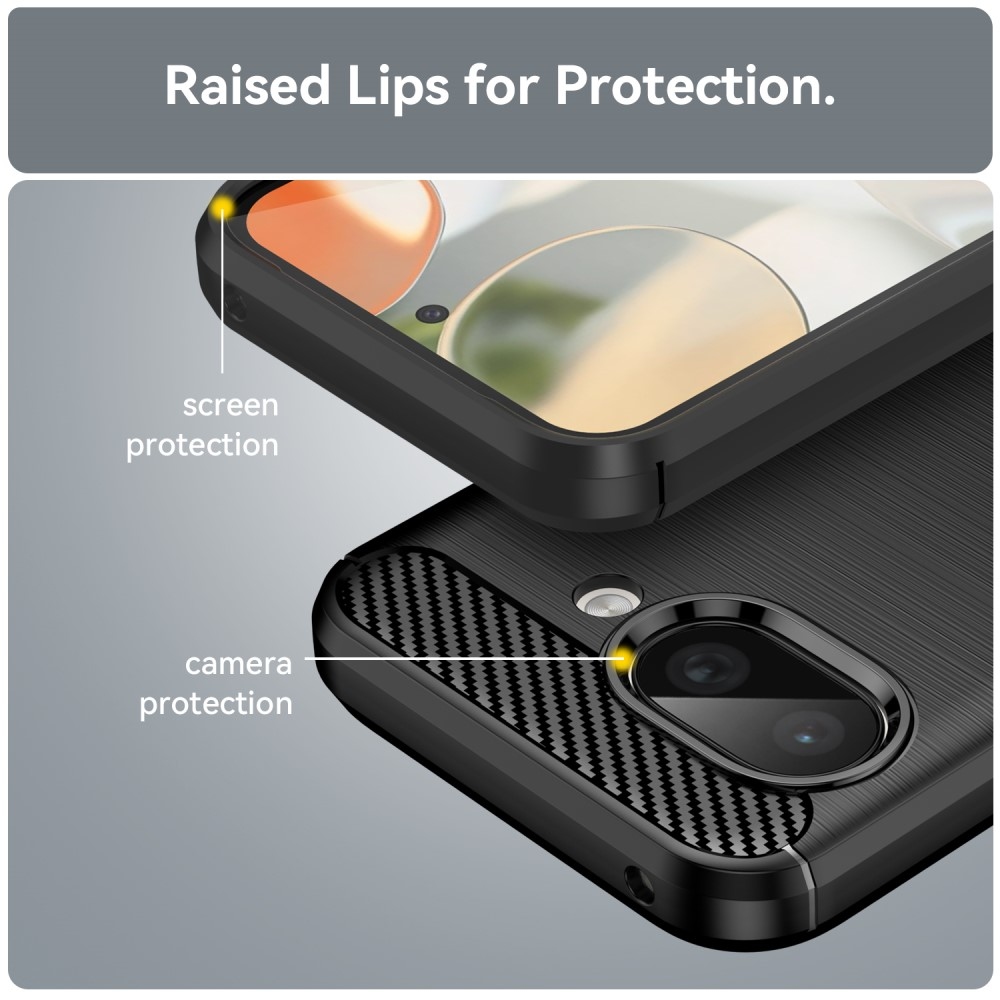 Szénálló zselés tok a Google Pixel 9a készülékhez - fekete