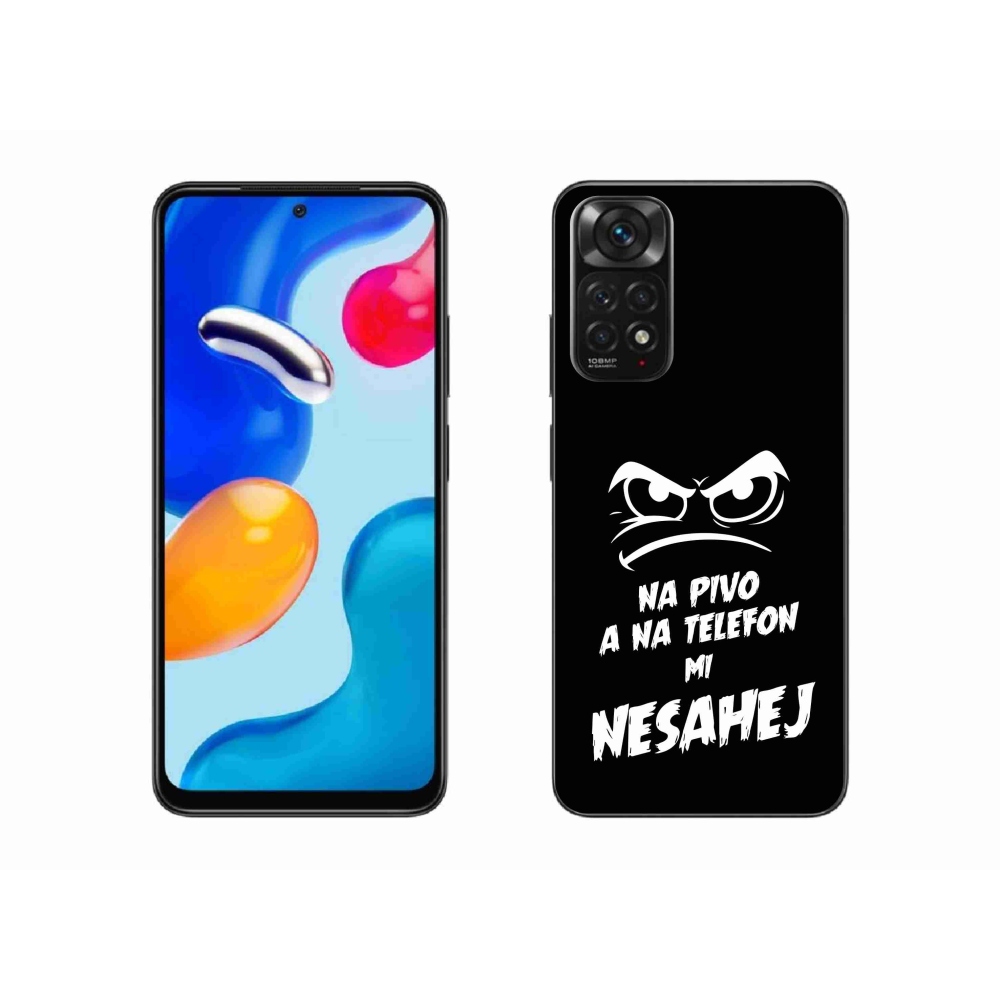 Gél borító mmCase a Xiaomi Redmi Note 11S 4G - sör motívum 2 fekete háttérrel