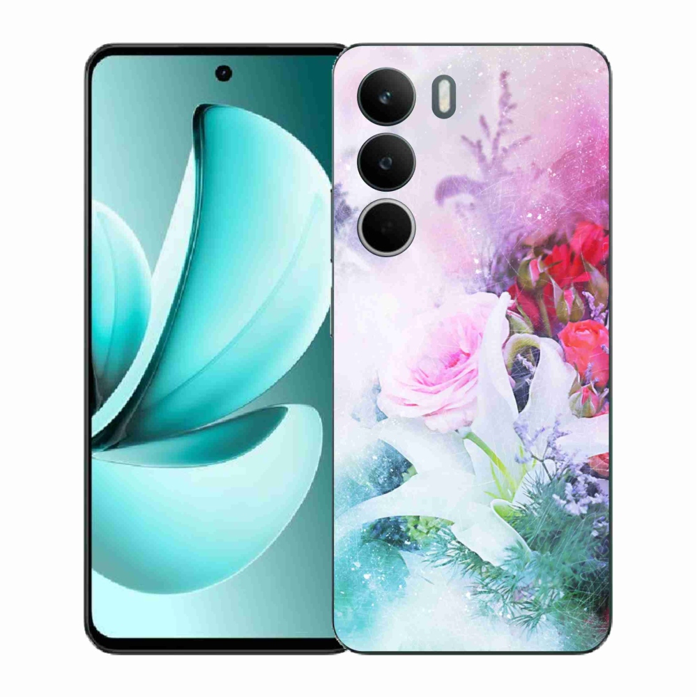 Zselés borítás mmCase a Realme C71 készülékhez - virágok 4