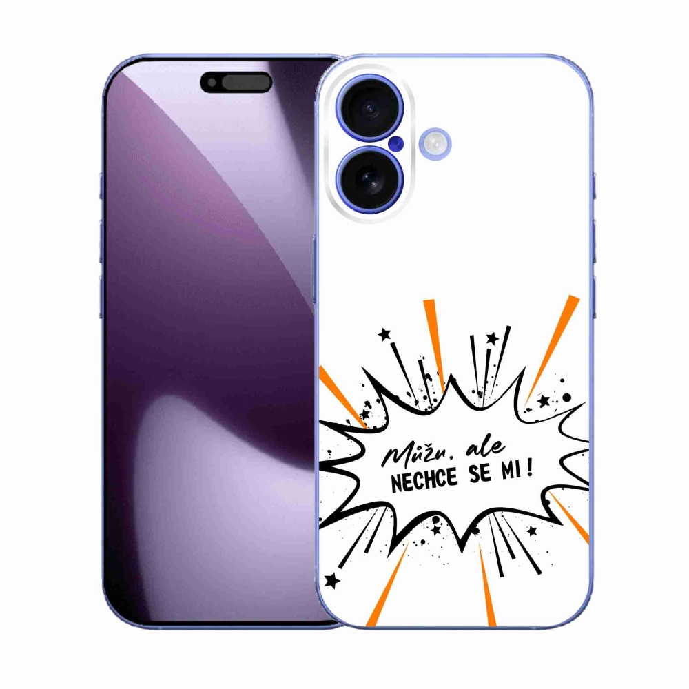 Gél borító mmCase iPhone 17 készülékhez - vicces szöveg 11 fehér háttér