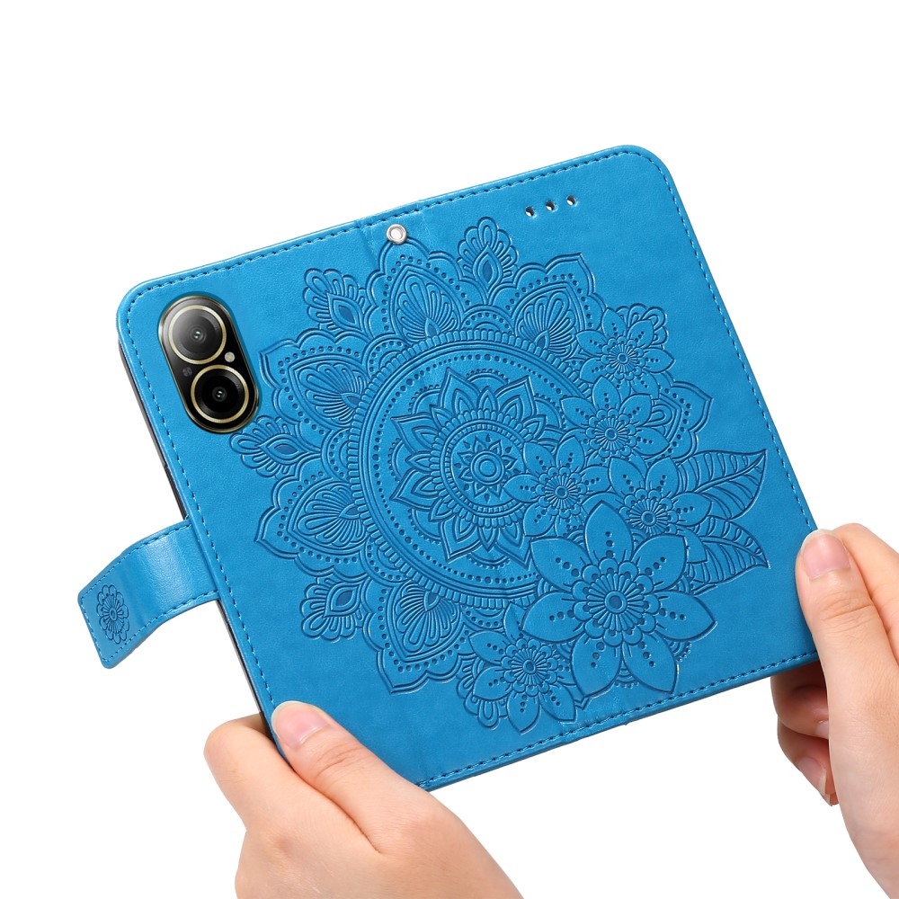 Mandala könyvtáska a Realme C67 készülékhez - kék