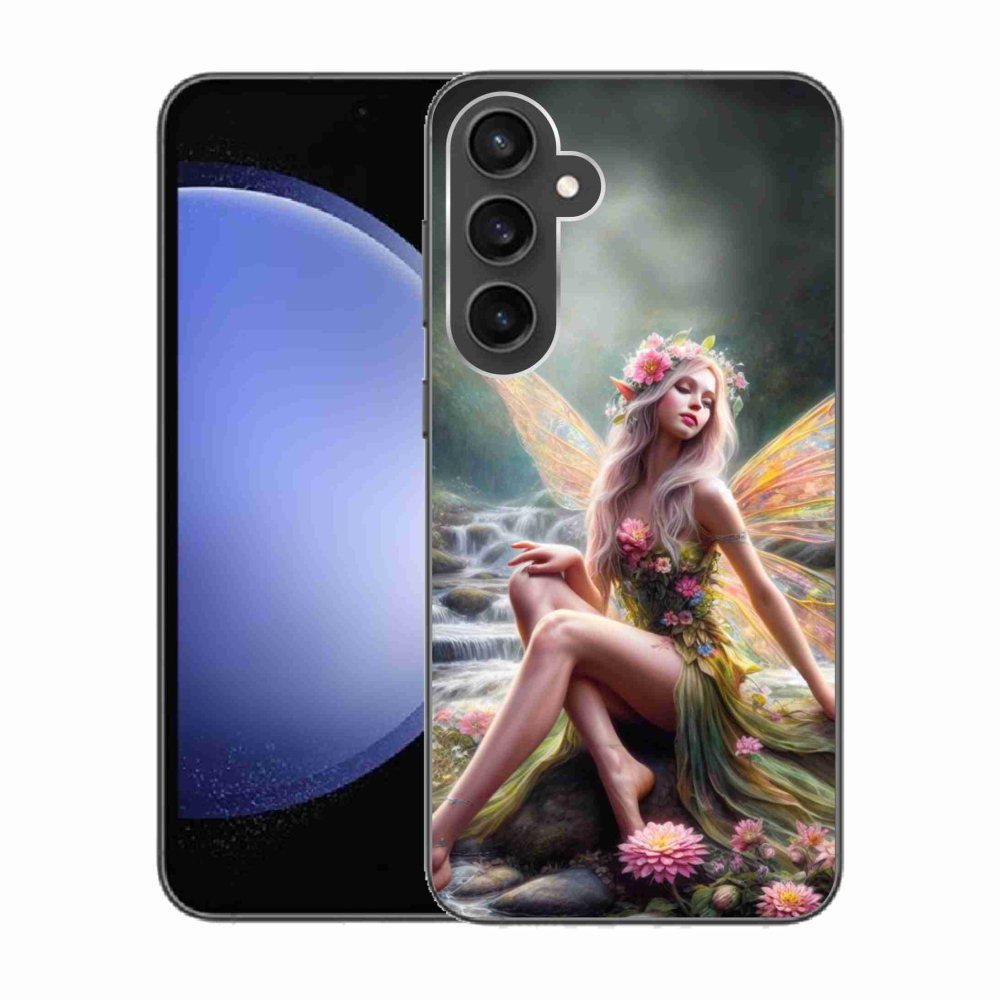 Zselés borítás mmCase Samsung Galaxy S23 FE - pillangó nő 1