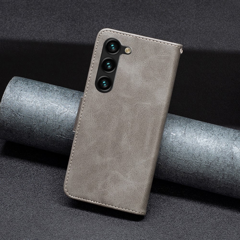 Könyvtáska tok Samsung Galaxy S25+ - szürke