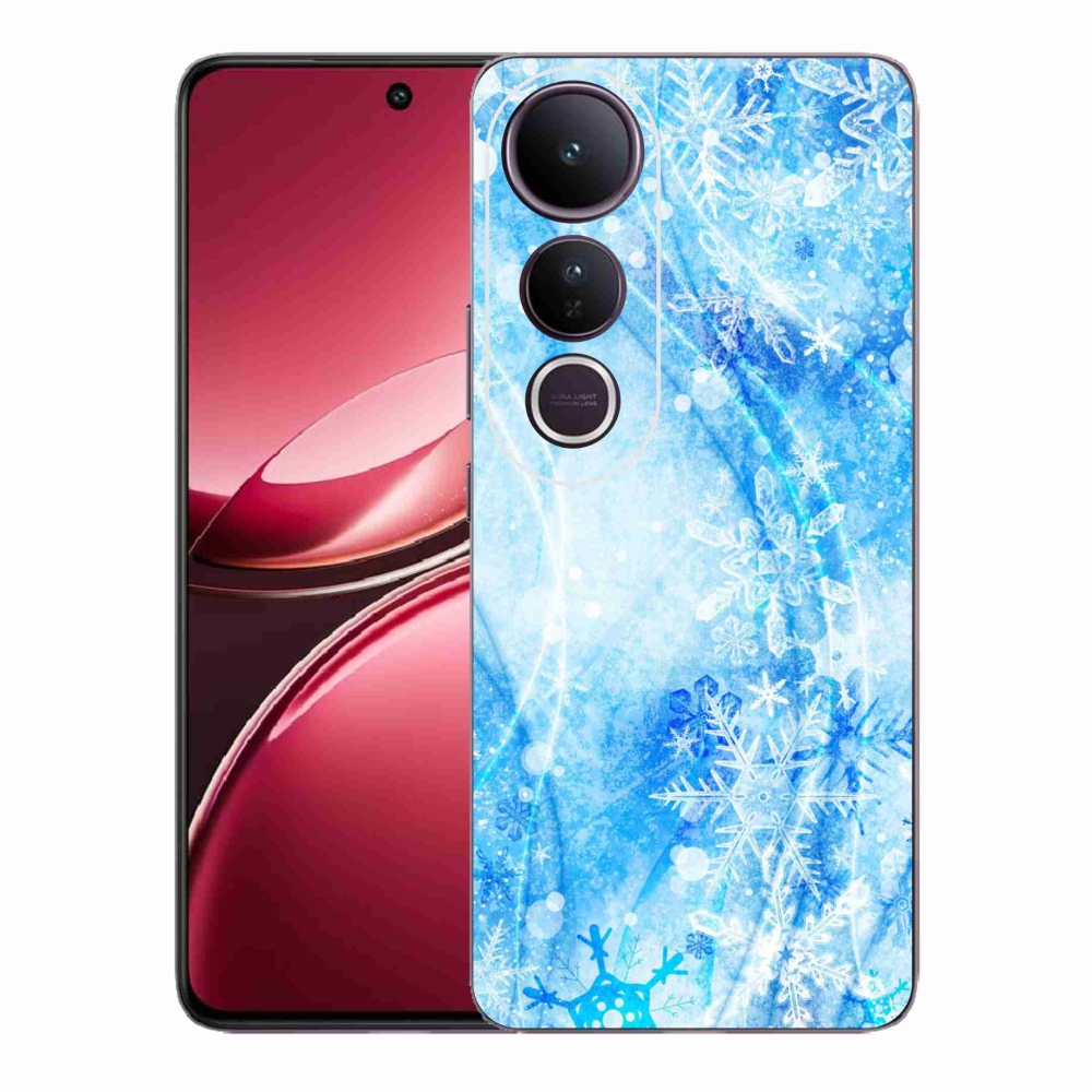 Gél borítás mmCase a Vivo V50 Lite 4G/5G készülékhez - hópelyhek