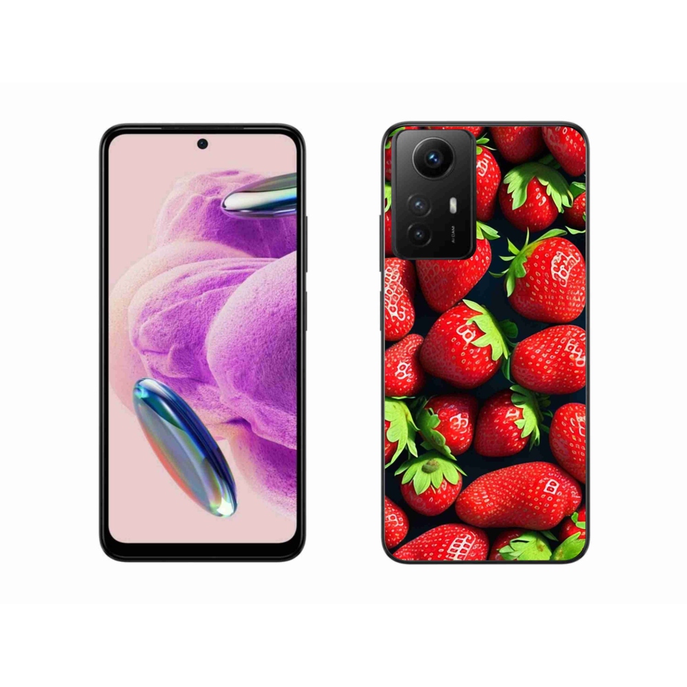 Gél borítás mmCase a Xiaomi Redmi Note 12S-hez - eper