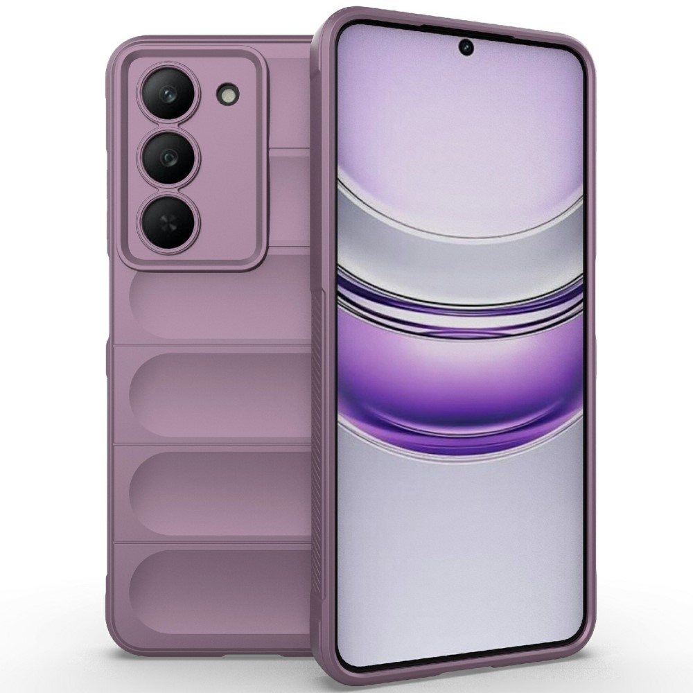 Rugg tartós zselés tok a Realme 14x 5G készülékhez - világos lila