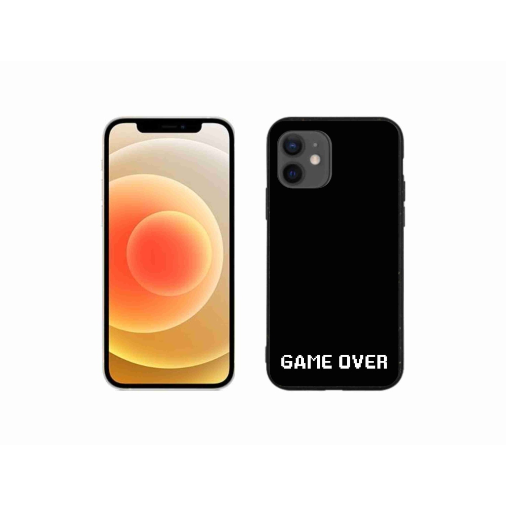 Gél borítás mmCase iPhone 12 mini készülékhez - játék fekete háttérrel
