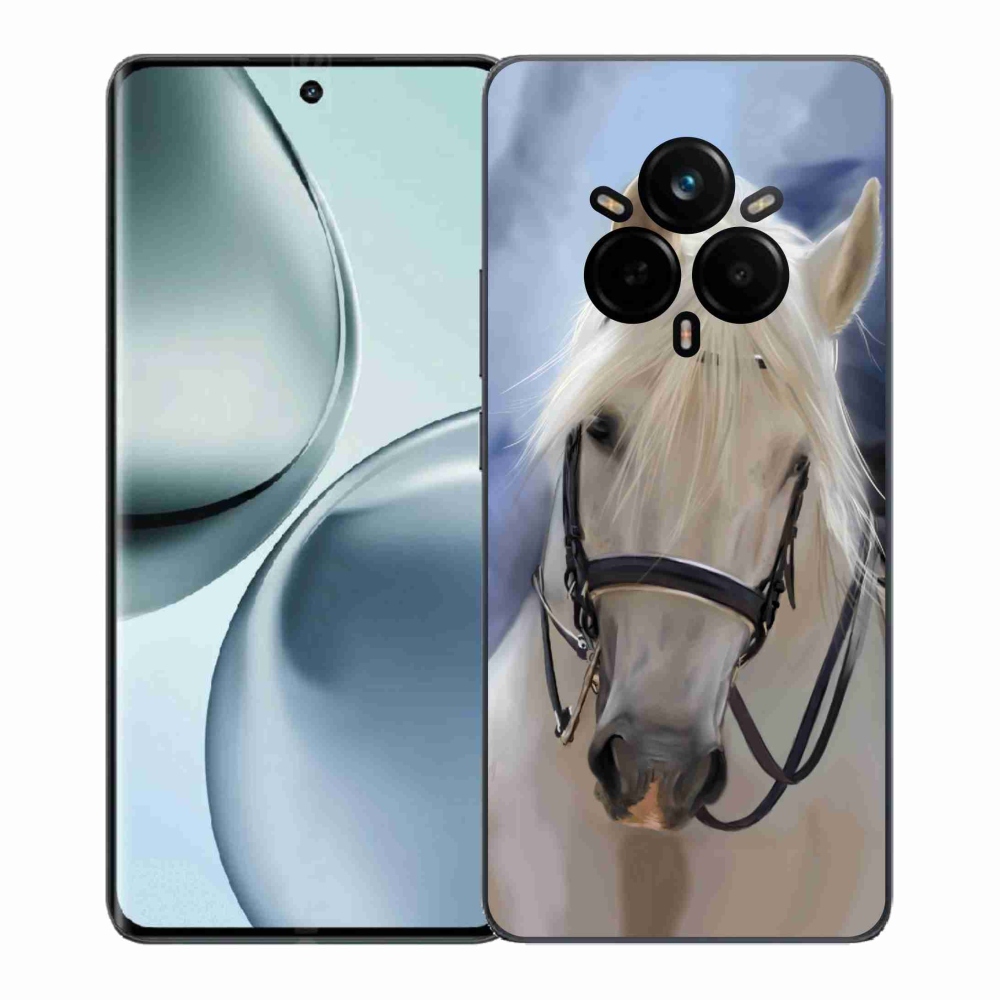 Zselés borítás mmCase a Realme 14 Pro+ 5G készülékhez - fehér ló