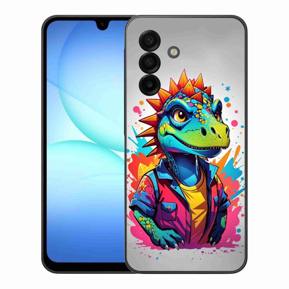 Zselés borítás mmCase Samsung Galaxy A17 4G/5G - színes dinoszauruszhoz