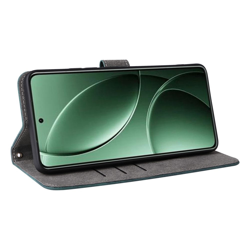 RFID könyvtáska a Xiaomi Poco F7 Pro 5G/Poco F7 Ultra 5G készülékhez - zöld