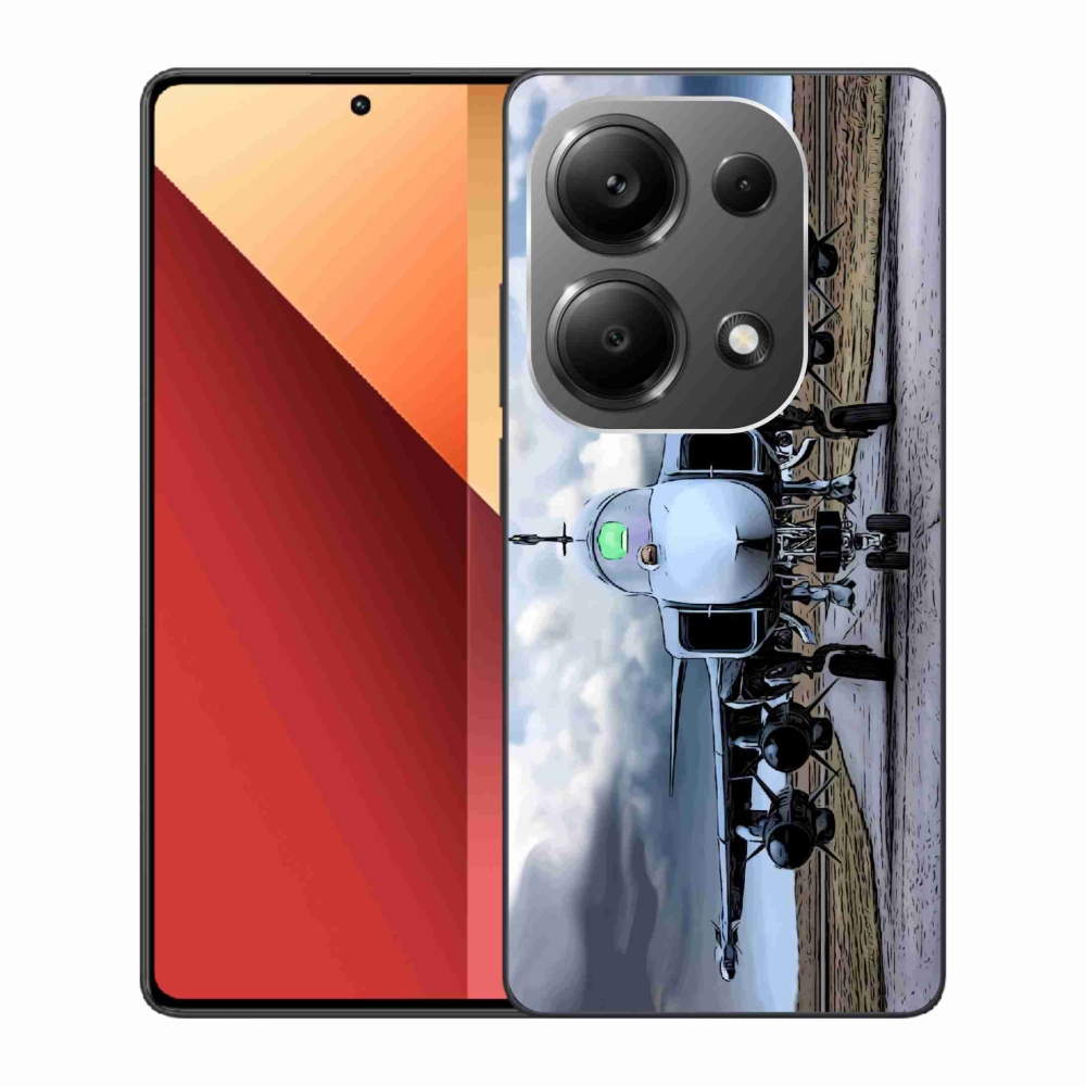 Gél borító mmCase a Xiaomi Redmi Note 13 Pro 4G/Poco M6 Pro - katonai repülőgéphez