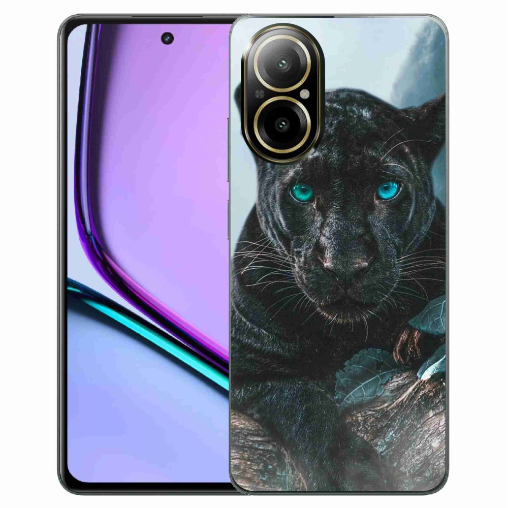 Gél borítás mmCase a Realme C67 készülékhez - fekete párduc