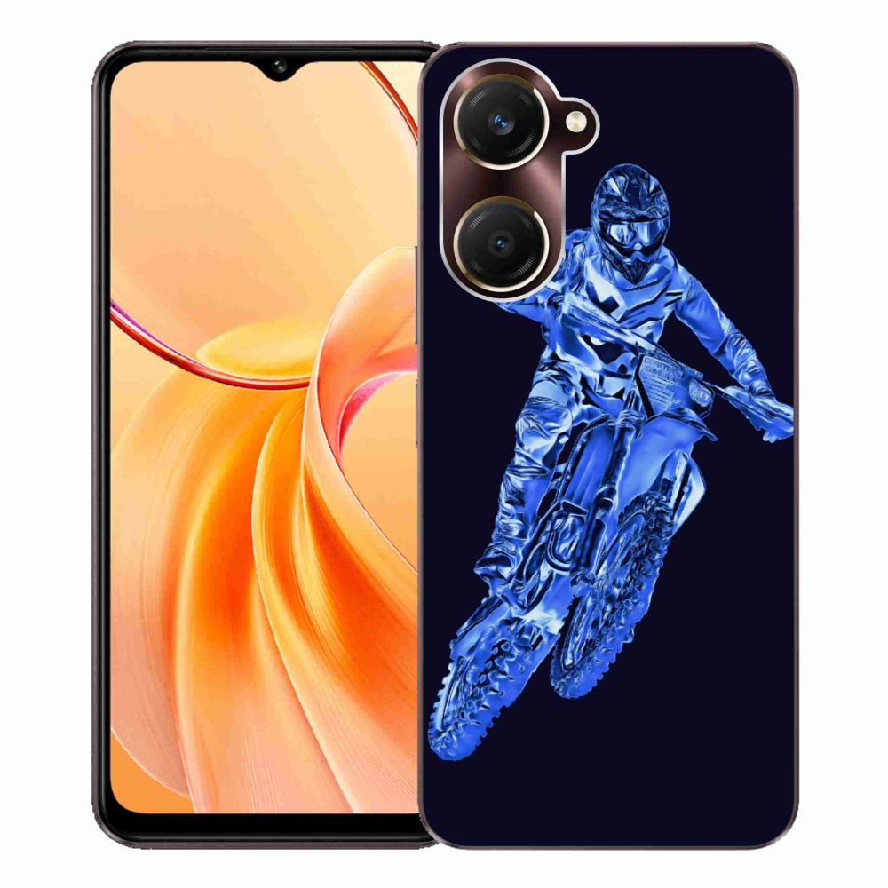 Zselés borítás mmCase a Vivo Y28s 5G-hez - motocross 1