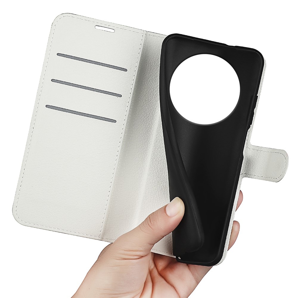 Litchi könyv tok a Honor Magic 7 Lite 5G készülékhez - fehér