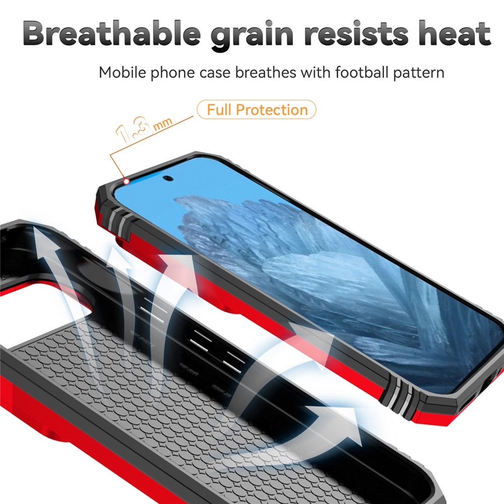 Csúszásálló borítás Google Pixel 10 Pro/Pixel 10/9 Pro/9 - piros