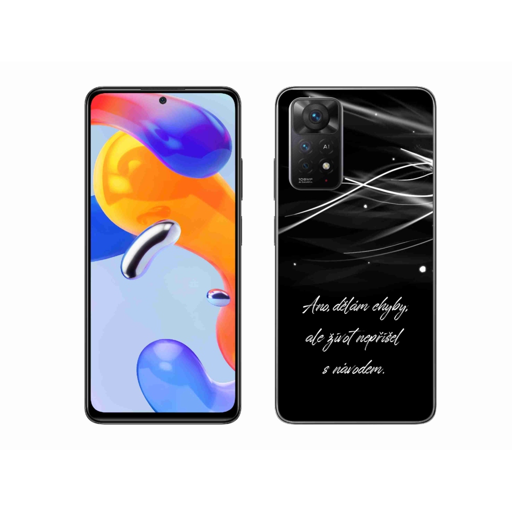 Gél borítás mmCase a Xiaomi Redmi Note 11 Pro 4G/5G-hez - idézem fekete háttérrel