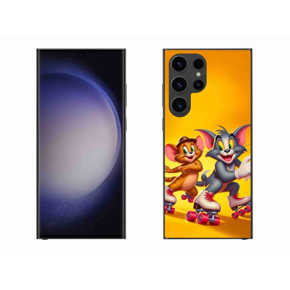 Zselés borítás mmCase Samsung Galaxy S23 Ultra 5G - tom and jerry