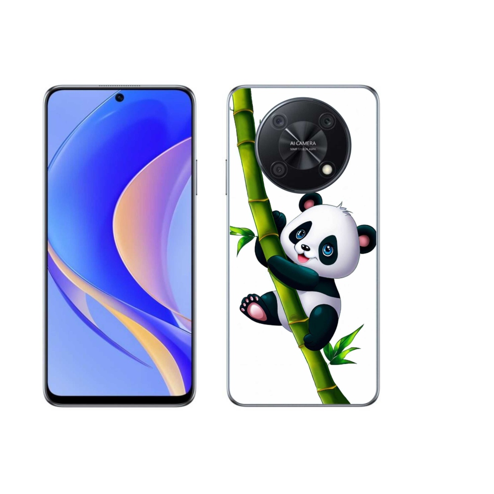Gél borító mmCase a Huawei Nova Y90 készülékhez - panda a bambuszon