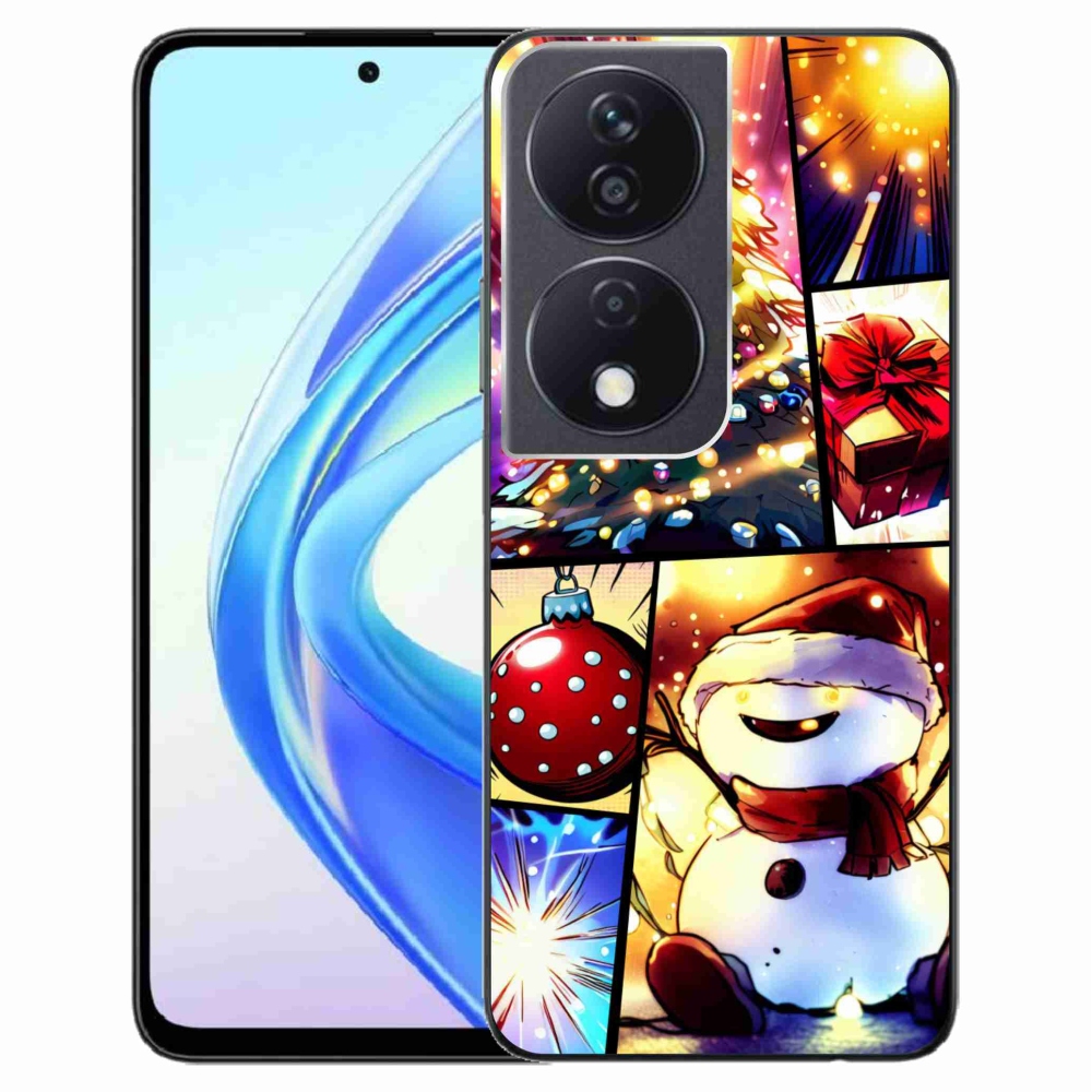 Gél borító mmCase a Honor X7b/Honor 90 Smart készülékhez - karácsonyi motívumok 1