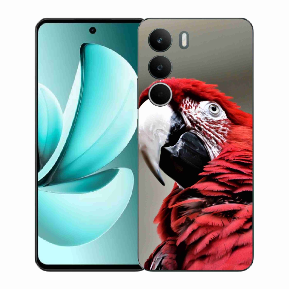 Zselés borítás mmCase a Realme C71 készülékhez - papagáj ara piros