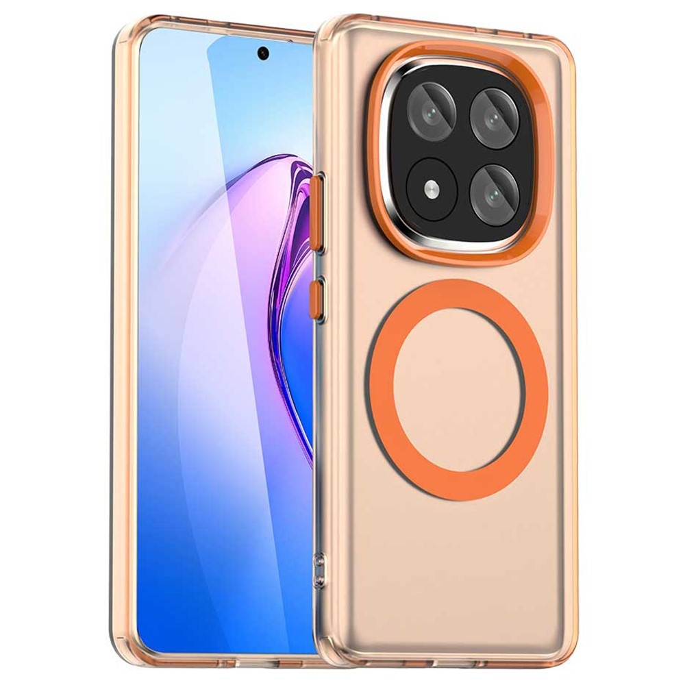 Candy zselés tok MagSafe-val Xiaomi Redmi Note 14 Pro+ 5G - narancssárga