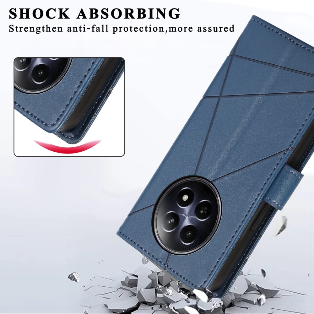 Line könyvtáska a Realme 12 5G/12x 5G készülékhez - kék