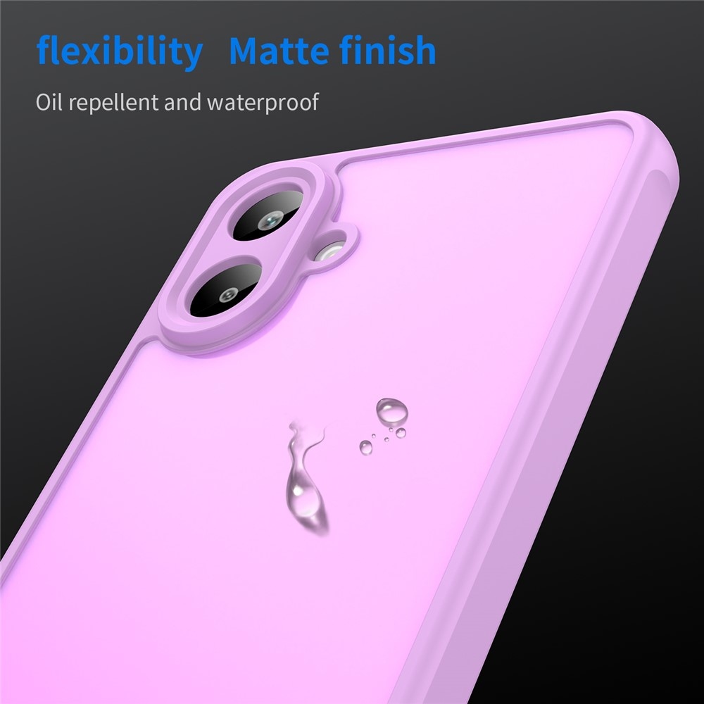 Gél tok kemény hátlappal a Samsung Galaxy A07 4G készülékre - világos lila