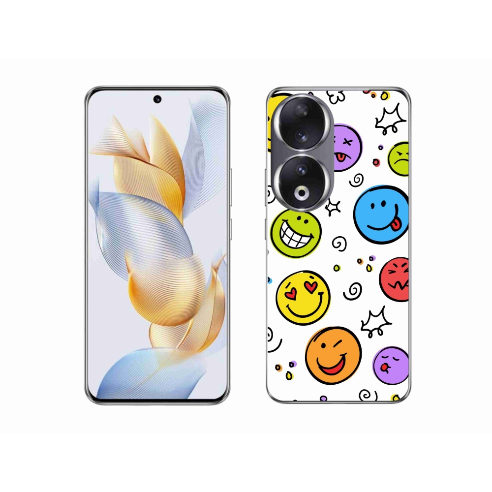 Zselés borítás mmCase a Honor 90 készülékhez - smiley-k