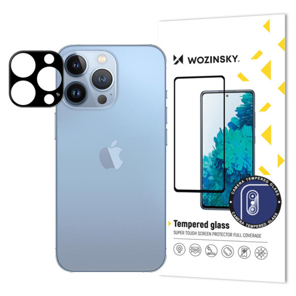 Wozinsky kamera lencse üveg az iPhone 15 Pro Max-on