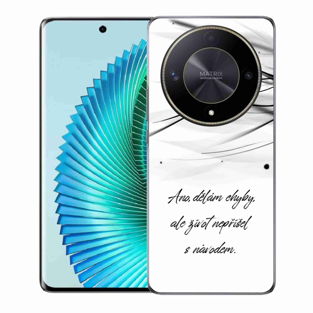 Gél borító mmCase a Honor Magic 6 Lite 5G készülékhez - idézem fehér háttér