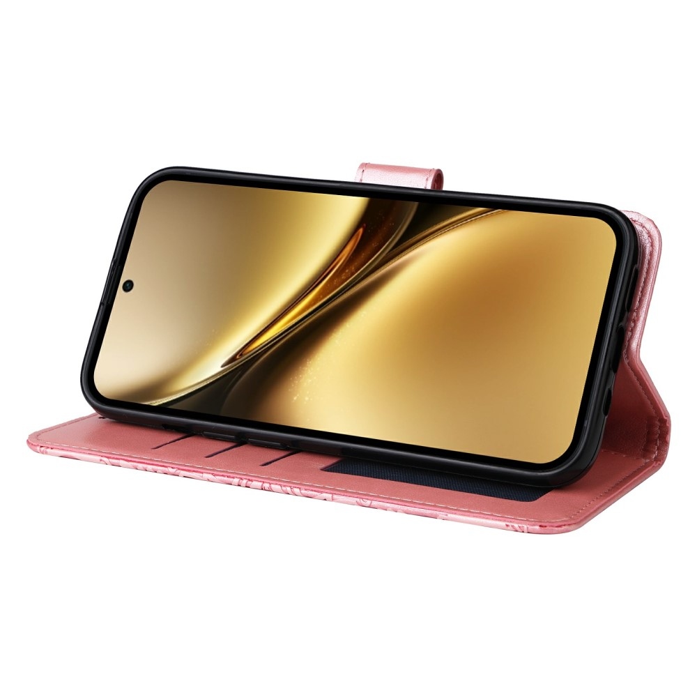 Napraforgó könyv tok a Vivo X200 Pro 5G készülékhez - rózsaszín