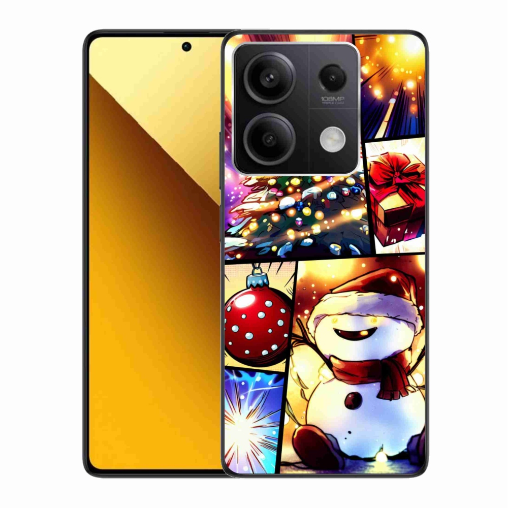 Gél borító mmCase a Xiaomi Redmi Note 13 5G számára - karácsonyi motívumok 1