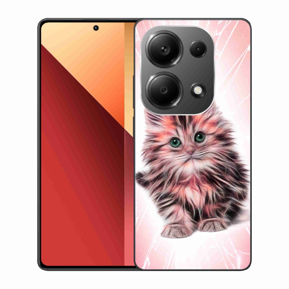 Gél borítás mmCase a Xiaomi Redmi Note 13 Pro 4G/Poco M6 Pro számára - aranyos cica