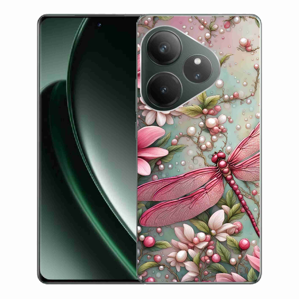 Gél borítás mmCase a Realme GT 6 5G/GT 6T 5G számára - szitakötő