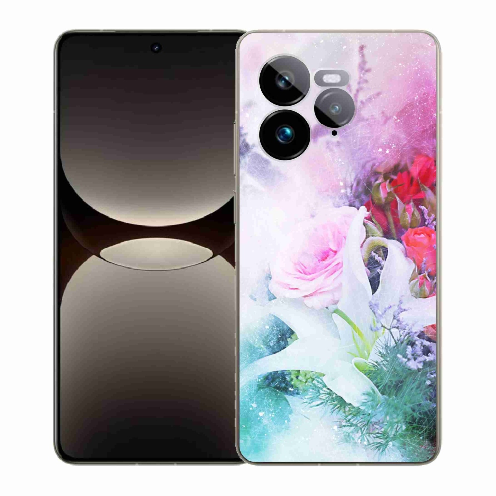Gél borítás mmCase a Realme GT 7 Pro 5G számára - virágok 4