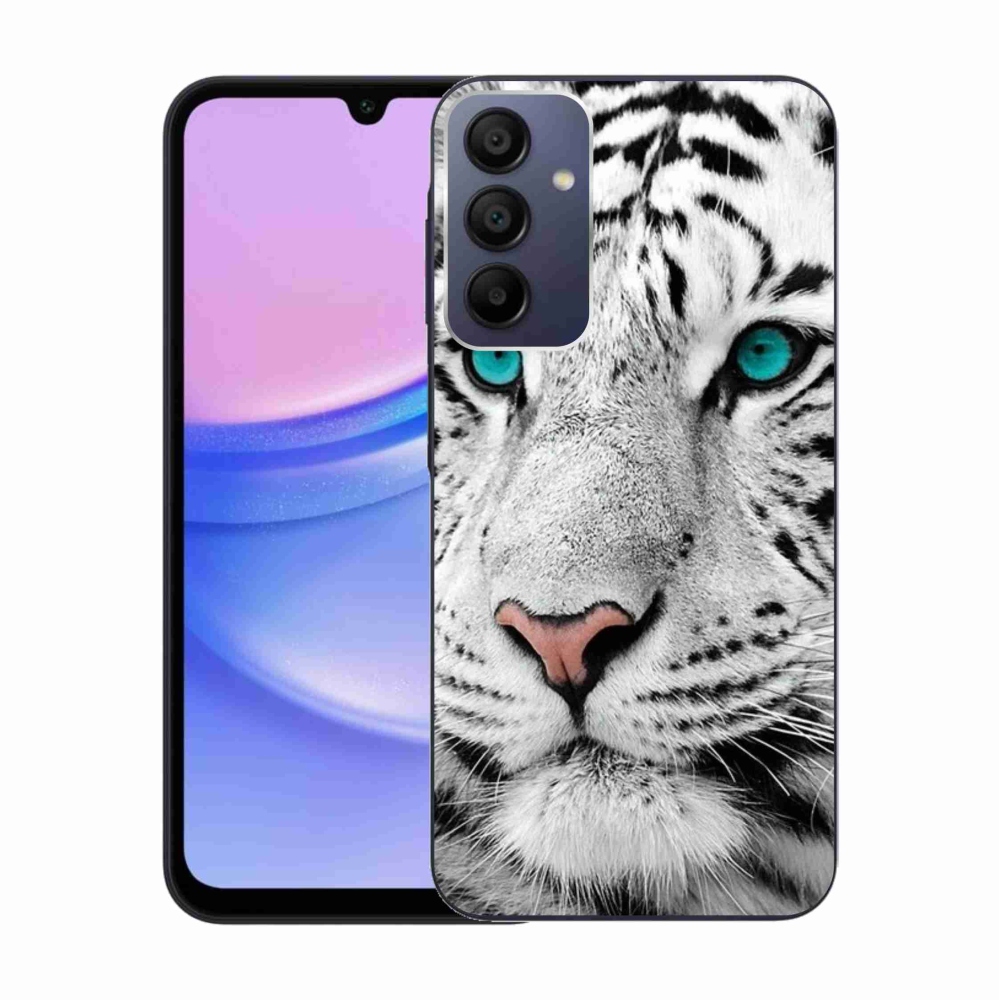 Gél védőhuzat mmCase Samsung Galaxy A15 4G/5G - fehér tigris