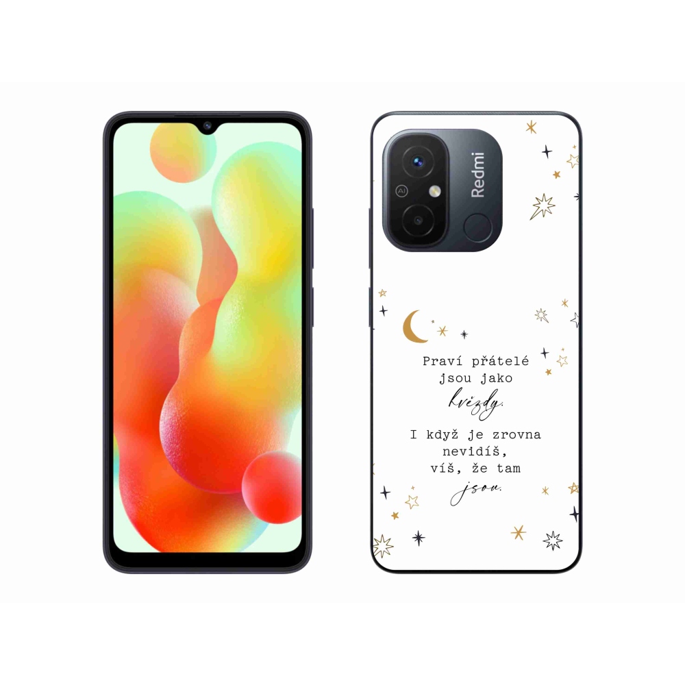 Gél borítás mmCase a Xiaomi Redmi 12C-hez - idézem 6 fehér háttér